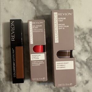 Revlon Lipstick Trio in Soft Nutmeg & Striking Rose - Neutral Taupe Shades